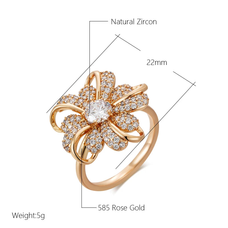 Best Luxury Shiny Gift Natural  Ring For Women 094