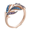 Trend Big Vintage Natural Glossy Metal Ethnic Bride Ring 008