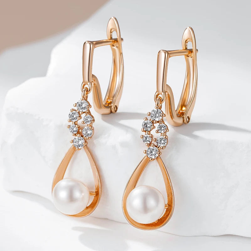 High Quality Daily Fancy Gold Colour Earrings 086