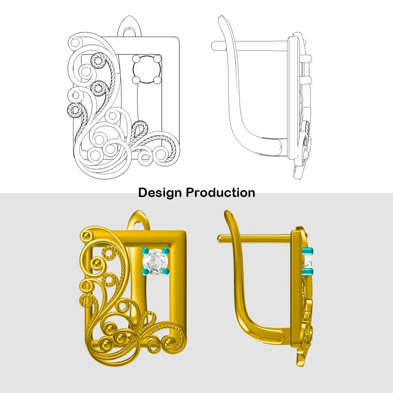 New Hollow Flower Earrings
