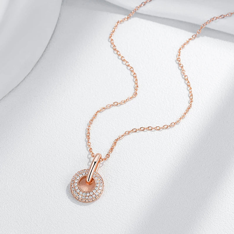 Innovative Design Full Natural Zircon Pendant Necklace