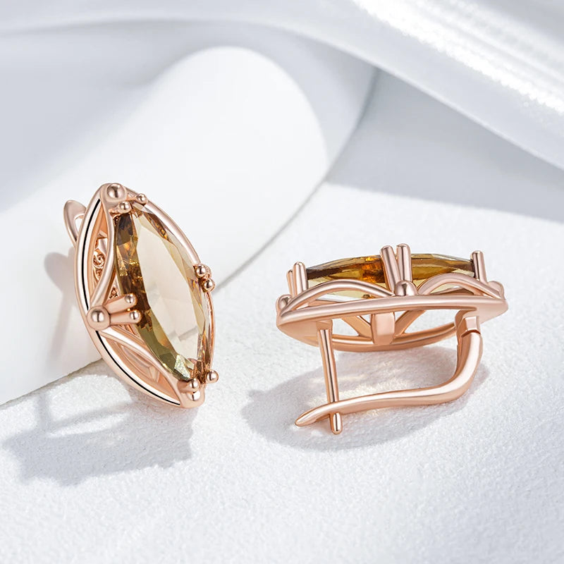 High Quality Daily Fancy Gold Colour Earrings 093