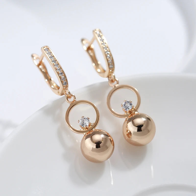 High Quality Daily Fancy Gold Colour Earrings 012