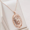 Fashion Hollow Flowers Big Pendant Necklace