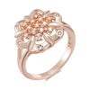 Trend Big Vintage Natural Glossy Metal Ethnic Bride Ring 063