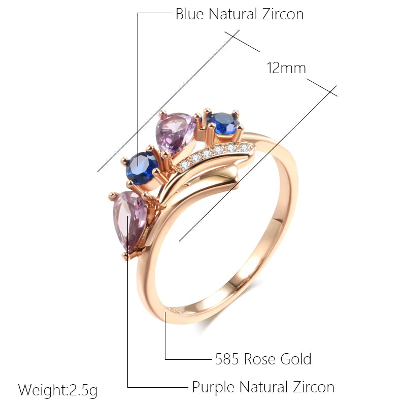 Best Luxury Shiny Gift Natural  Ring For Women 082