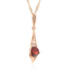 New Luxury Natural 585 rose Gold Pendant Necklace 022