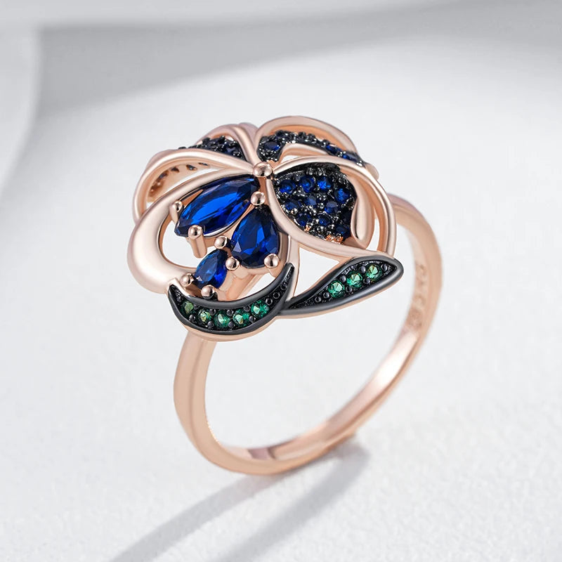 Best Luxury Shiny Gift Natural  Ring For Women 072