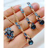 Natural Zircon jewelry set for women featuring elegant earrings and pendant necklace by Legacy Magics.