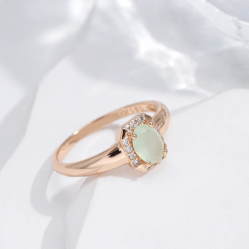 Trend Big Vintage Natural Glossy Metal Ethnic Bride Ring 018