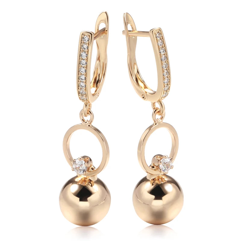 High Quality Daily Fancy Gold Colour Earrings 012