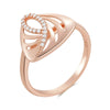 Trend Big Vintage Natural Glossy Metal Ethnic Bride Ring 052