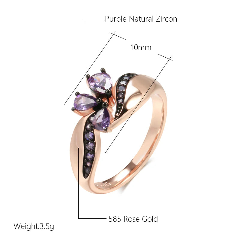 Best Luxury Shiny Gift Natural  Ring For Women 041