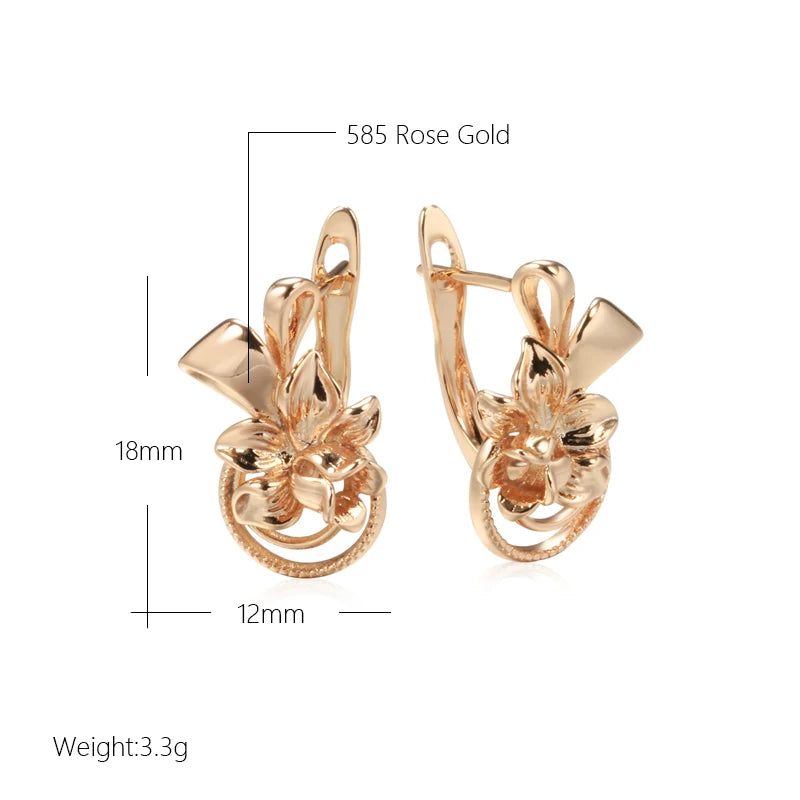 High Quality Daily Fancy Gold Colour Earrings 054