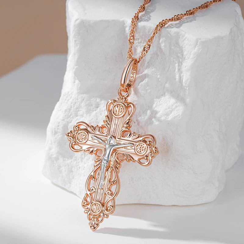 New Church Cross Pendant Necklace