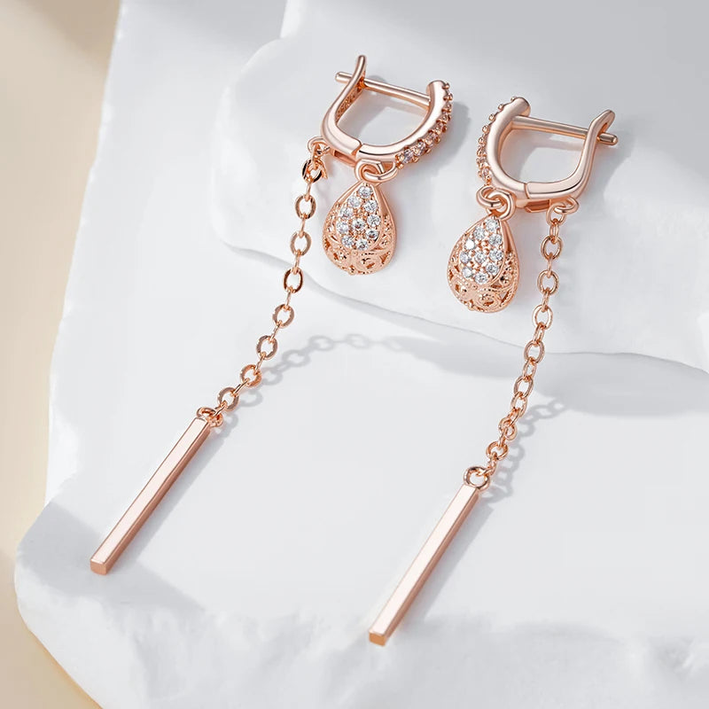 High Quality Daily Fancy Gold Colour Earrings 096