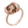 Trend Big Vintage Natural Glossy Metal Ethnic Bride Ring 071