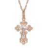 New Luxury Natural 585 rose Gold Pendant Necklace 018