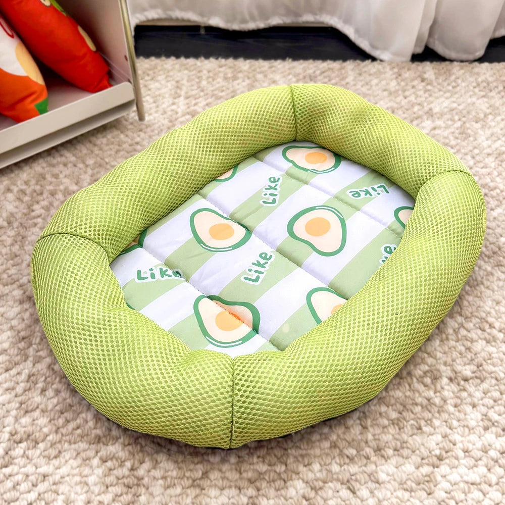 New Summer Cooling Pet Cat Bed Cushion Ice Pad Dog Sleeping Square Mat for Puppy Dogs Cats Pet Kennel Top Quality Cool Cold