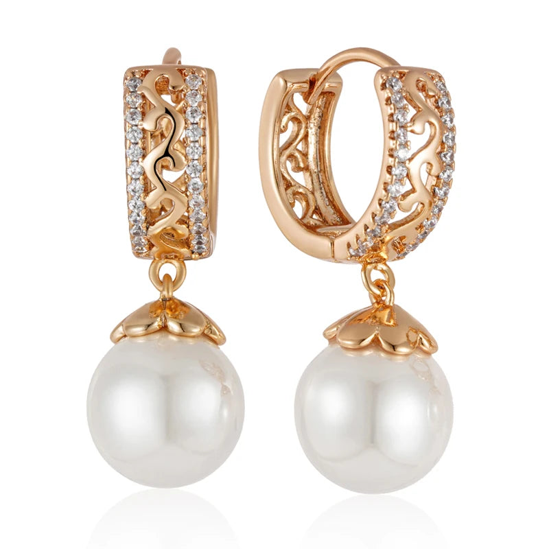 High Quality Daily Fancy Gold Colour Earrings 088