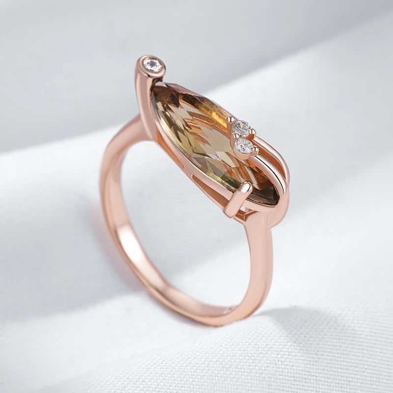 Best Luxury Shiny Gift Natural  Ring For Women 052