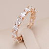 Full Oval Natural Zircon Personality Eternal Rings