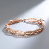 Fashion Rose Gold Ethnic Bride Bracelet
