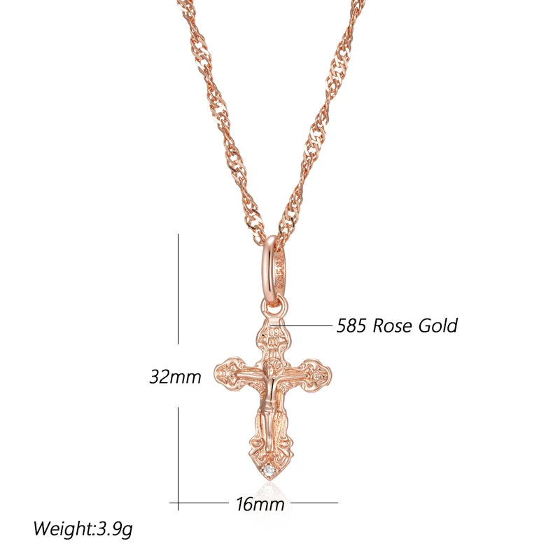 Luxury Cross Pendant Necklace