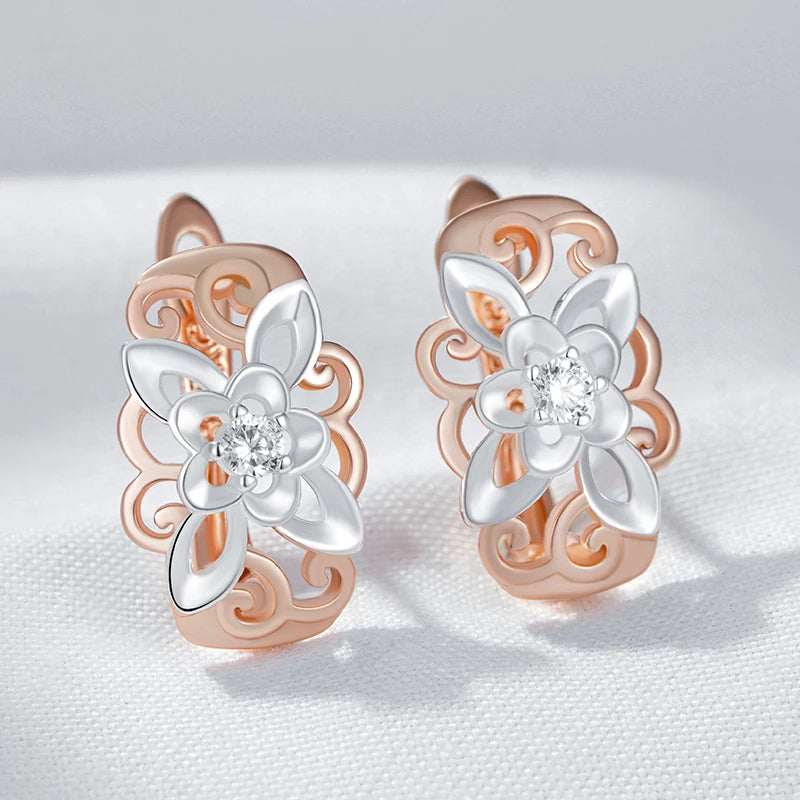 Trend Natural Flower Drop Earrings