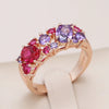 New Vintage Party Purple Gold Rings