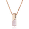 New Luxury Natural 585 rose Gold Pendant Necklace 009