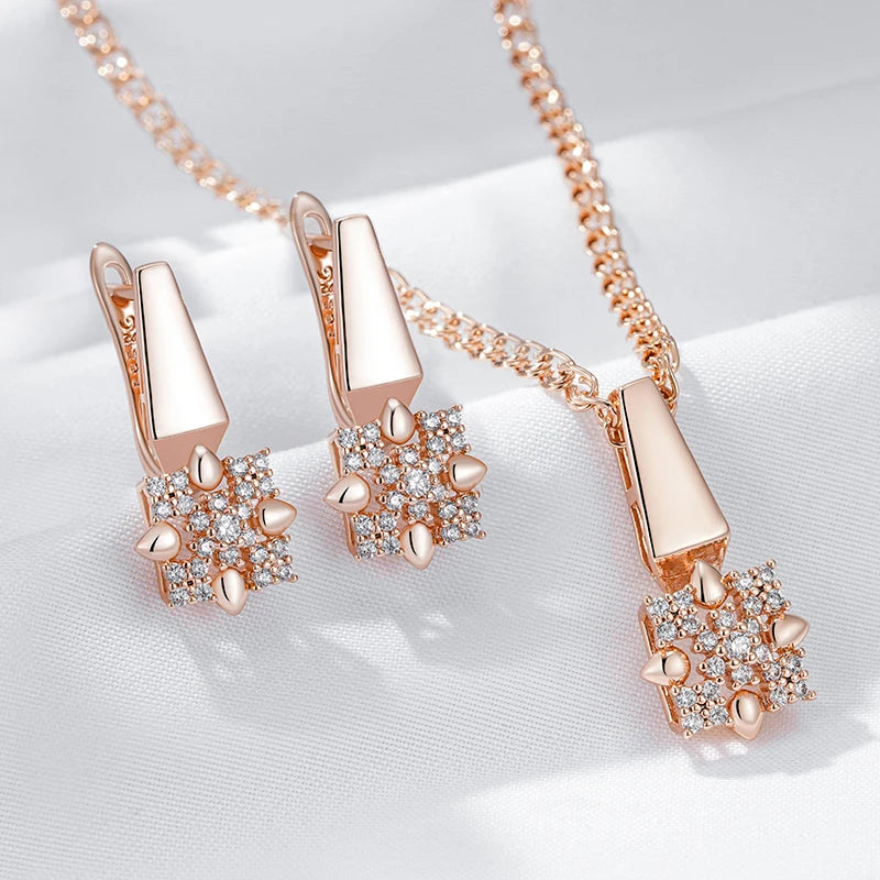 White Fancy 035 583 Rose Gold Casual Jewel Set