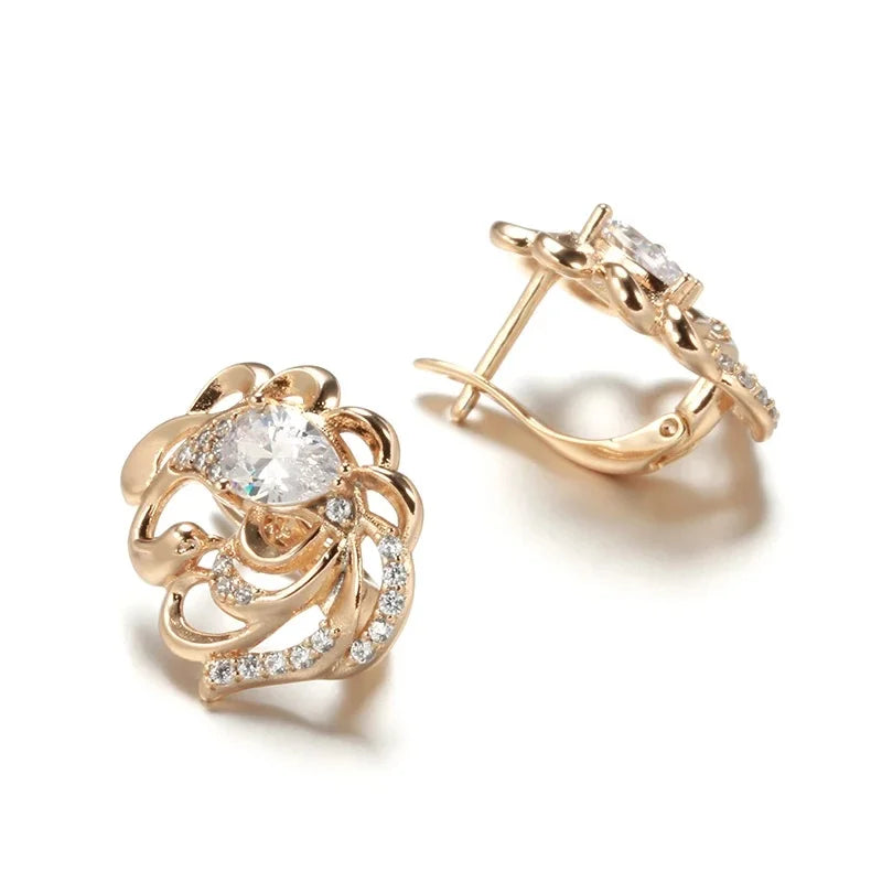 High Quality Daily Fancy Gold Colour Earrings 046