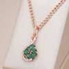 Hot Fashion Green Stones Pendant Necklace