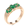Trend Big Vintage Natural Glossy Metal Ethnic Bride Ring 051