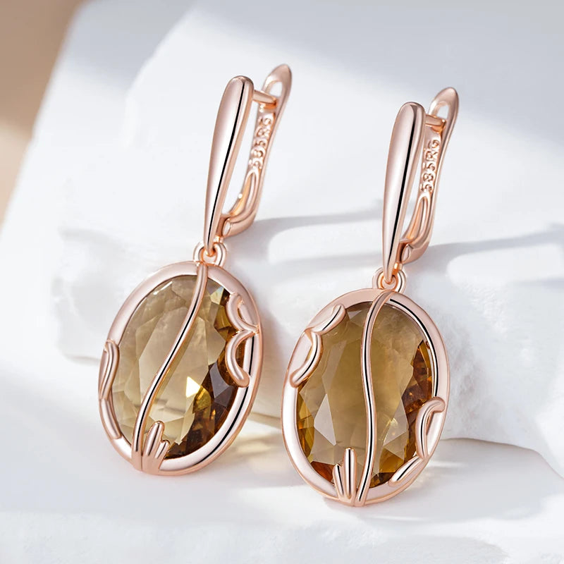 High Quality Daily Fancy Gold Colour Earrings 043