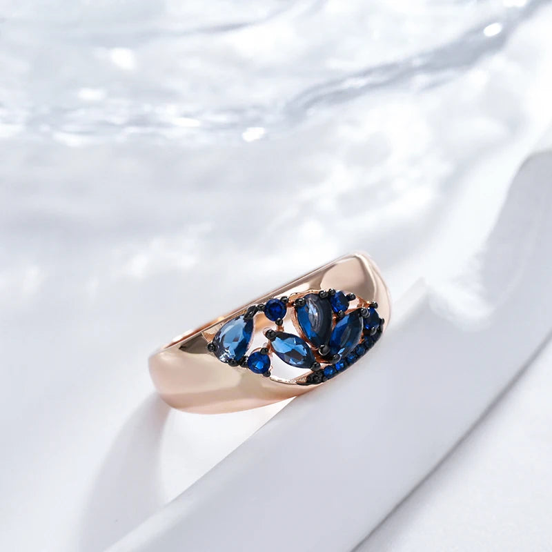 Luxury Quality Blue Natural Rings