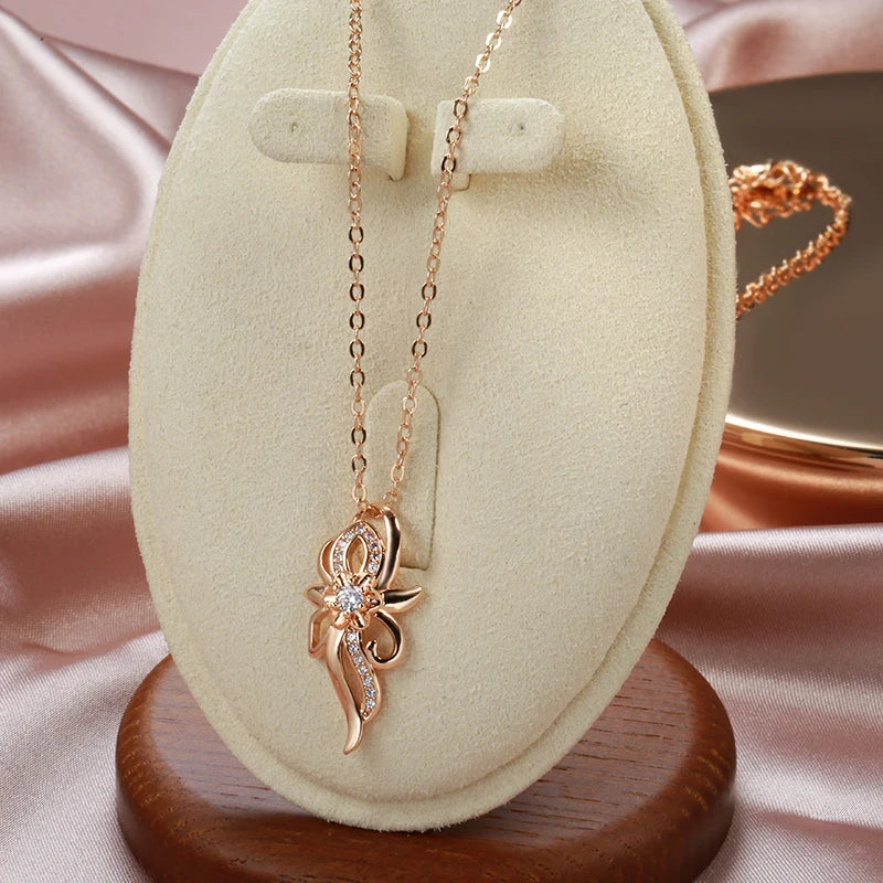 White Fancy 009 Copper Casual Jewel Set