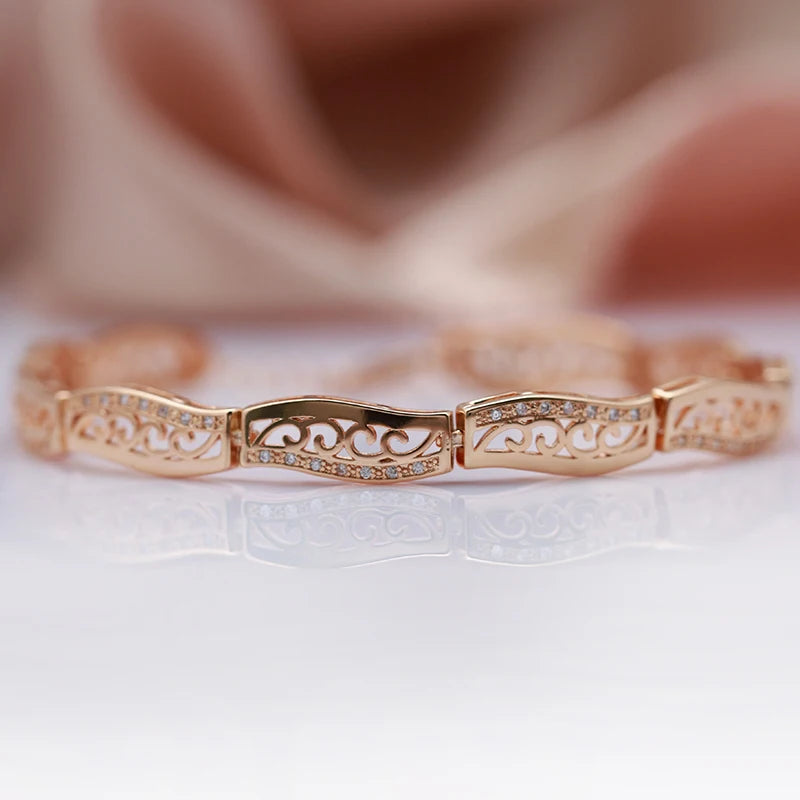 Fashion Rose Gold Ethnic Bride Bracelet