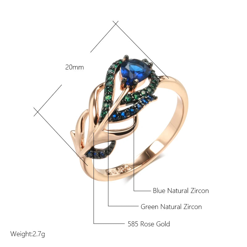 Best Luxury Shiny Gift Natural  Ring For Women 035
