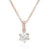 New Luxury Natural 585 rose Gold Pendant Necklace 016