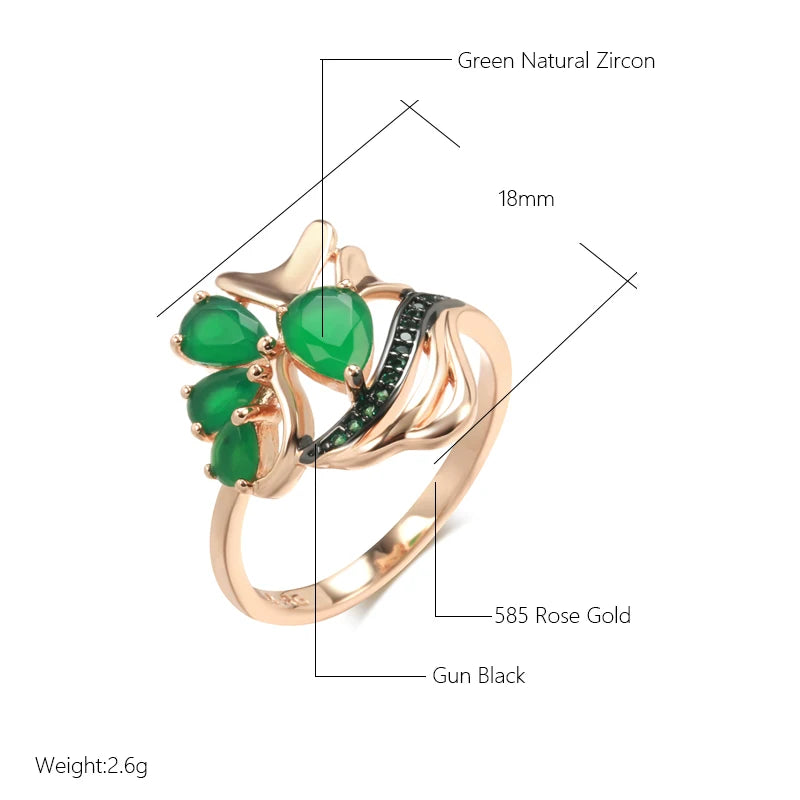 Best Luxury Shiny Gift Natural  Ring For Women 091