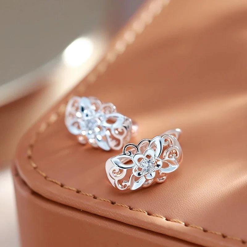 Trend Natural Flower Drop Earrings