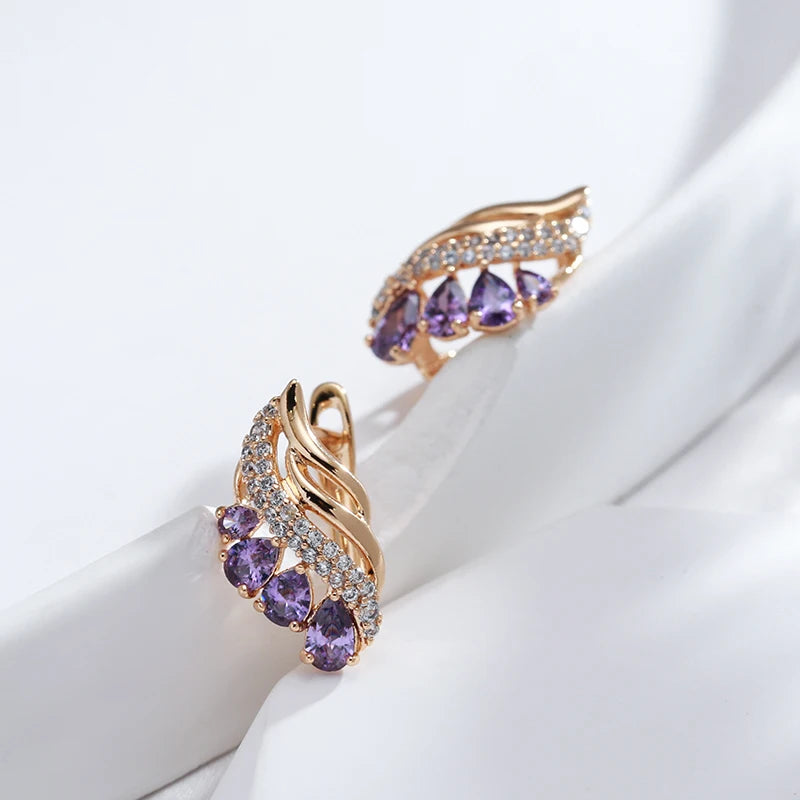 High Quality Daily Fancy Gold Colour Earrings 089