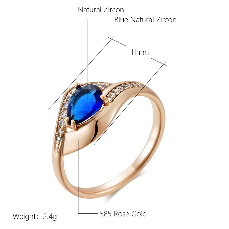 Best Luxury Shiny Gift Natural  Ring For Women 063