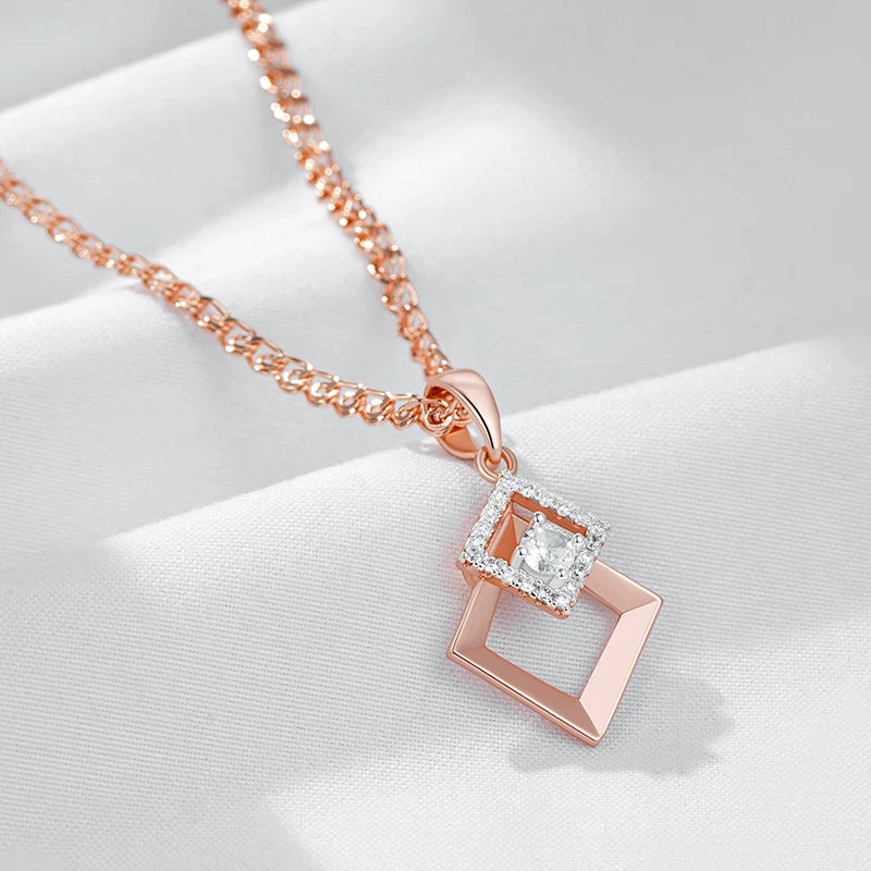 Fashion Silver Colour Mix Pendant Necklace