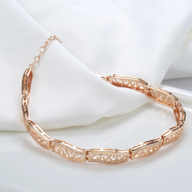 Fashion Rose Gold Ethnic Bride Bracelet