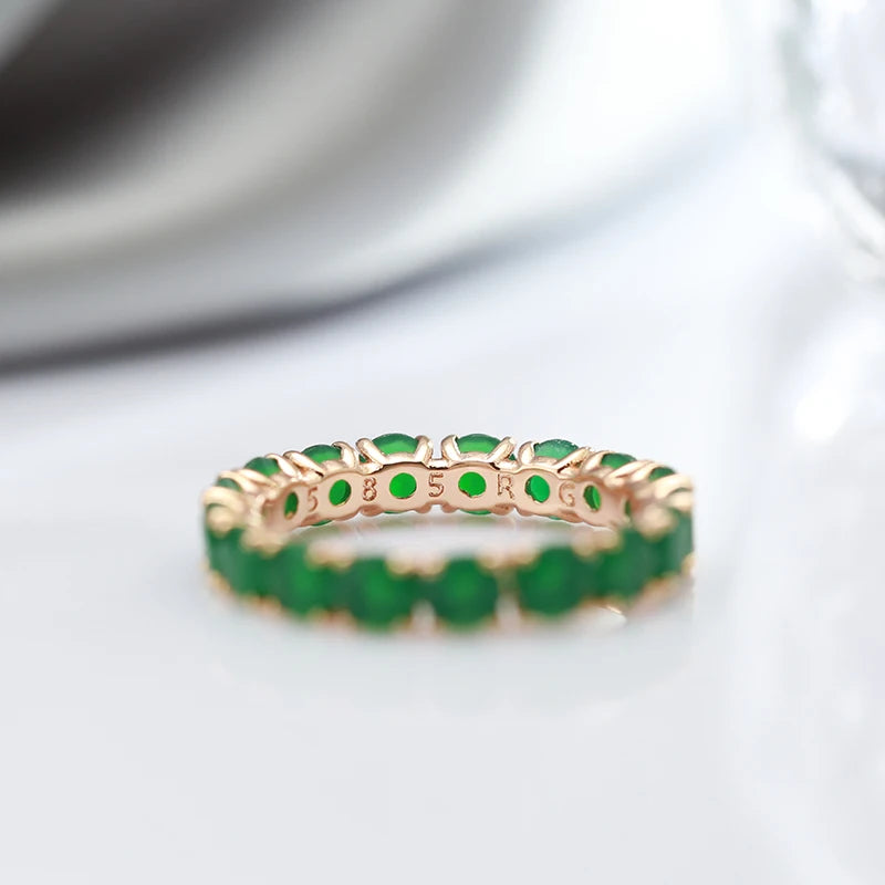 Best Luxury Shiny Gift Natural  Ring For Women 043