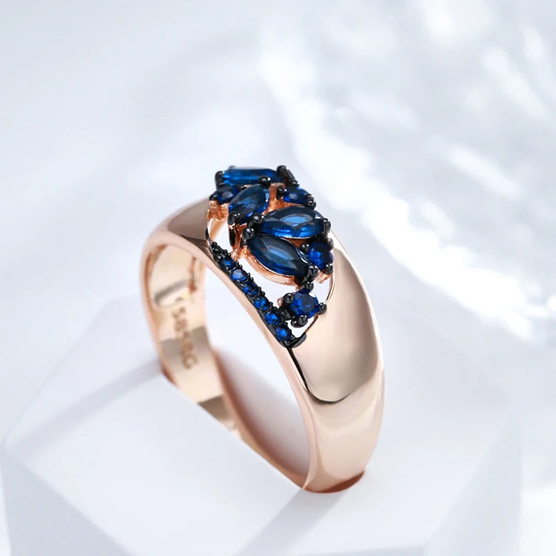 Luxury Quality Blue Natural Rings