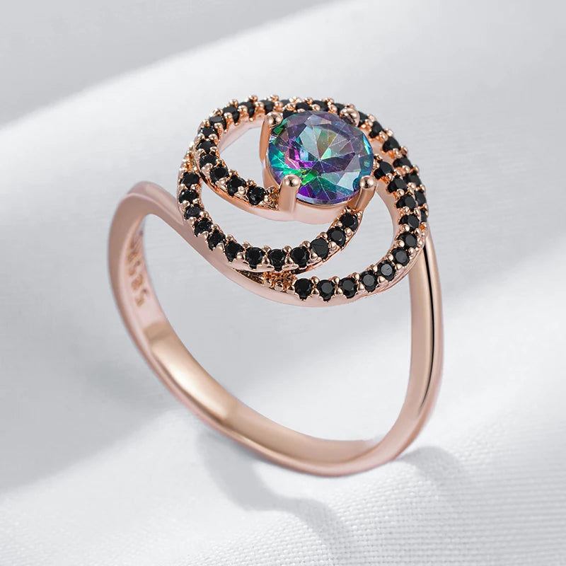 Best Luxury Shiny Gift Natural  Ring For Women 012